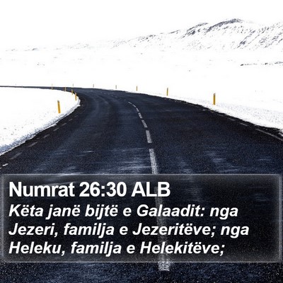 Numrat 26:30 ALB Bible Verse Image