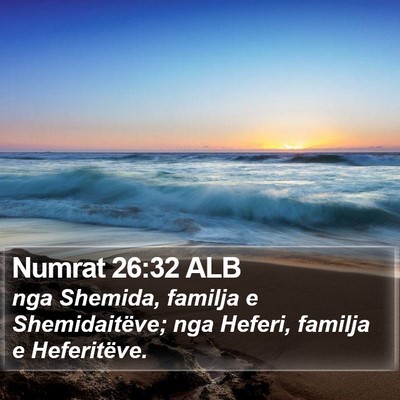 Numrat 26:32 ALB Bible Verse Image