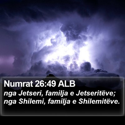 Numrat 26:49 ALB Bible Verse Image
