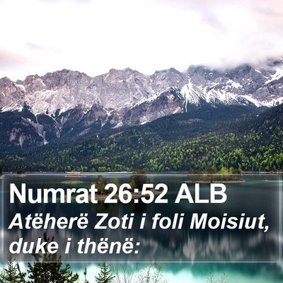 Numrat 26:52 ALB Bible Verse Image