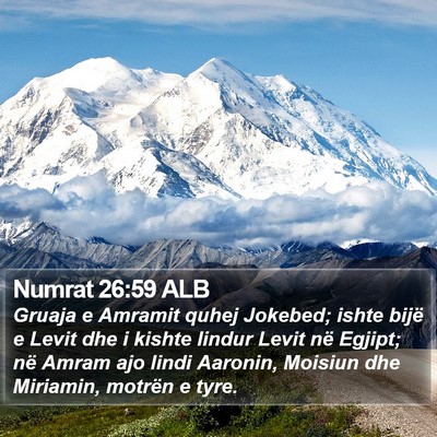 Numrat 26:59 ALB Bible Verse Image