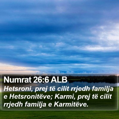 Numrat 26:6 ALB Bible Verse Image