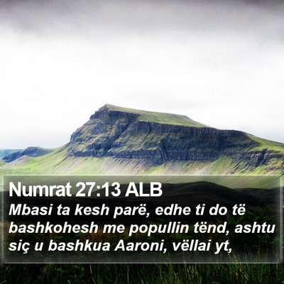 Numrat 27:13 ALB Bible Verse Image