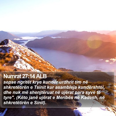 Numrat 27:14 ALB Bible Verse Image