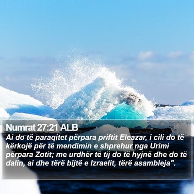 Numrat 27:21 ALB Bible Verse Image