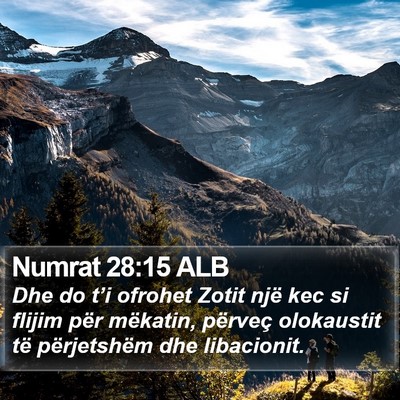 Numrat 28:15 ALB Bible Verse Image