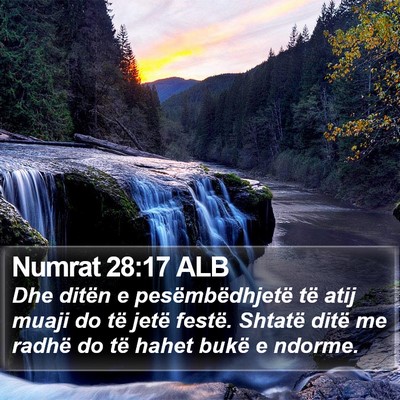 Numrat 28:17 ALB Bible Verse Image
