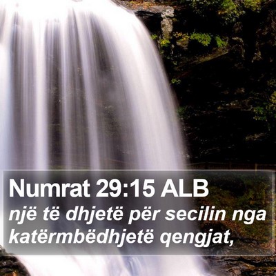 Numrat 29:15 ALB Bible Verse Image