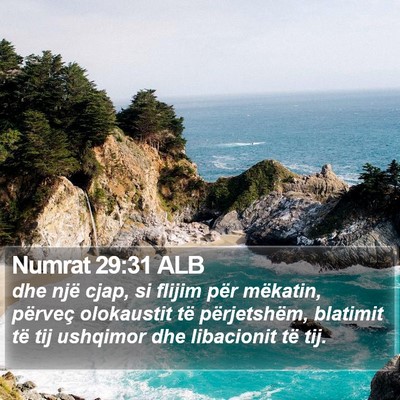 Numrat 29:31 ALB Bible Verse Image