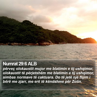 Numrat 29:6 ALB Bible Verse Image