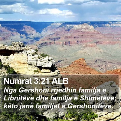 Numrat 3:21 ALB Bible Verse Image