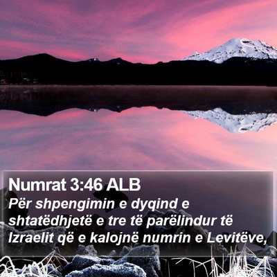 Numrat 3:46 ALB Bible Verse Image
