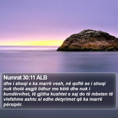 Numrat 30:11 ALB Bible Verse Image
