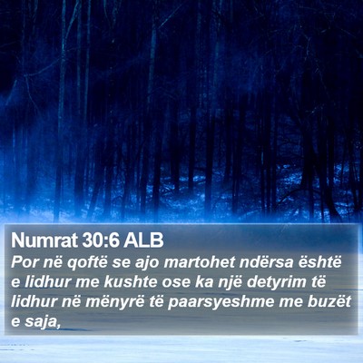 Numrat 30:6 ALB Bible Verse Image