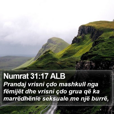 Numrat 31:17 ALB Bible Verse Image