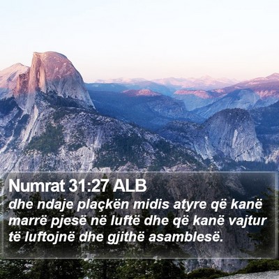 Numrat 31:27 ALB Bible Verse Image