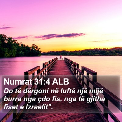 Numrat 31:4 ALB Bible Verse Image