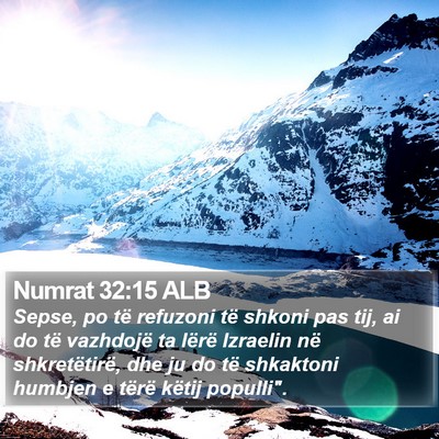 Numrat 32:15 ALB Bible Verse Image