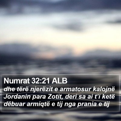 Numrat 32:21 ALB Bible Verse Image