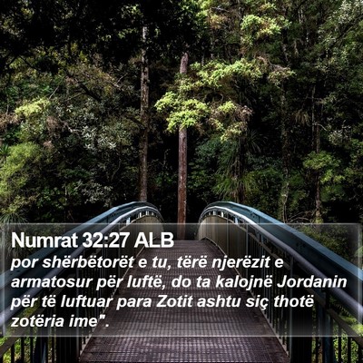 Numrat 32:27 ALB Bible Verse Image