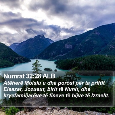 Numrat 32:28 ALB Bible Verse Image