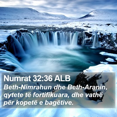 Numrat 32:36 ALB Bible Verse Image