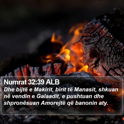 Numrat 32:39 ALB Bible Verse Image
