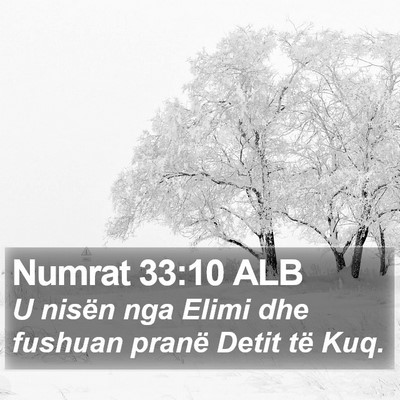 Numrat 33:10 ALB Bible Verse Image