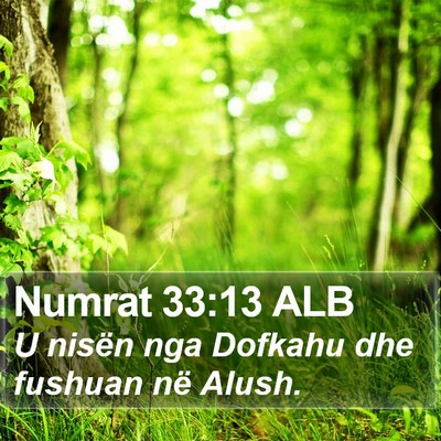 Numrat 33:13 ALB Bible Verse Image