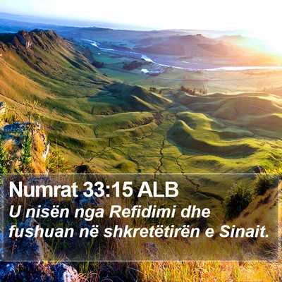 Numrat 33:15 ALB Bible Verse Image