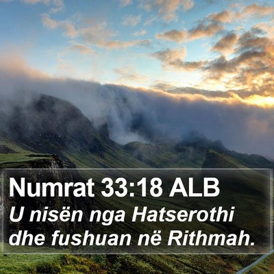 Numrat 33:18 ALB Bible Verse Image