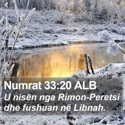 Numrat 33:20 ALB Bible Verse Image