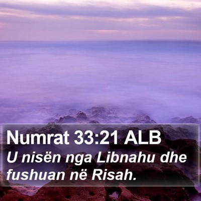 Numrat 33:21 ALB Bible Verse Image