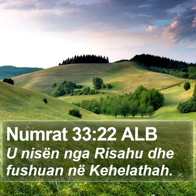 Numrat 33:22 ALB Bible Verse Image