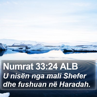 Numrat 33:24 ALB Bible Verse Image