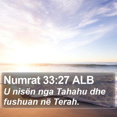 Numrat 33:27 ALB Bible Verse Image
