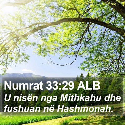 Numrat 33:29 ALB Bible Verse Image