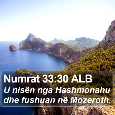 Numrat 33:30 ALB Bible Verse Image