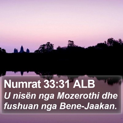 Numrat 33:31 ALB Bible Verse Image