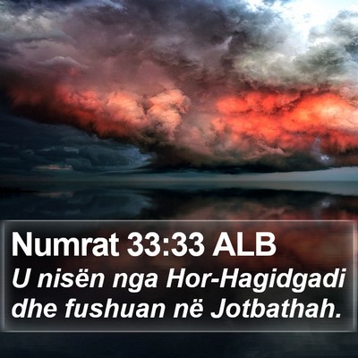 Numrat 33:33 ALB Bible Verse Image