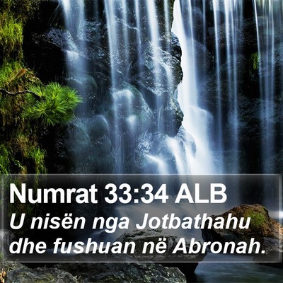 Numrat 33:34 ALB Bible Verse Image