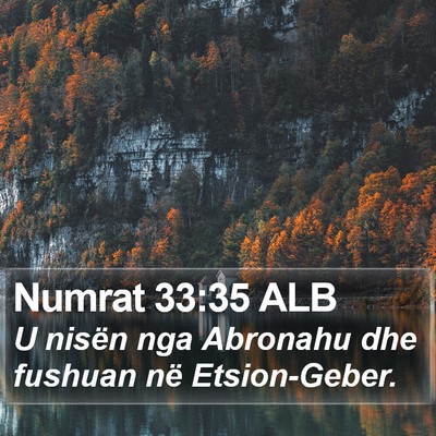Numrat 33:35 ALB Bible Verse Image
