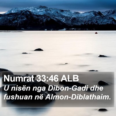 Numrat 33:46 ALB Bible Verse Image