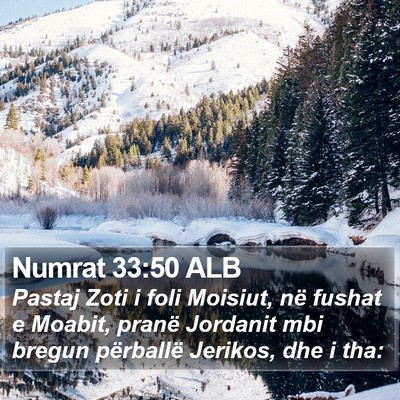 Numrat 33:50 ALB Bible Verse Image