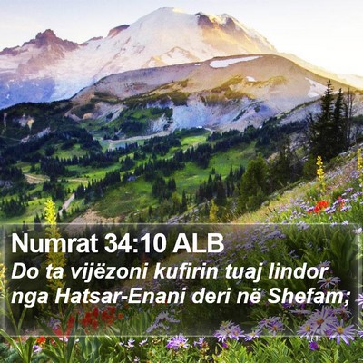 Numrat 34:10 ALB Bible Verse Image