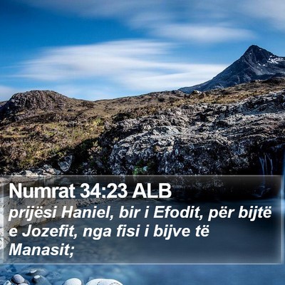 Numrat 34:23 ALB Bible Verse Image