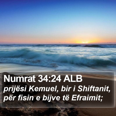 Numrat 34:24 ALB Bible Verse Image