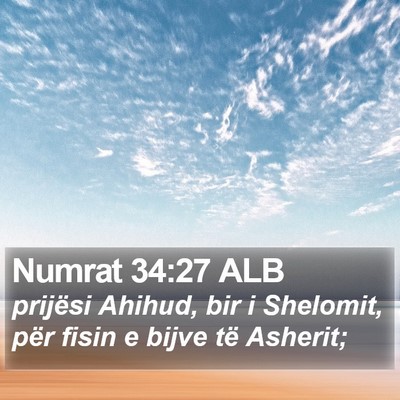 Numrat 34:27 ALB Bible Verse Image