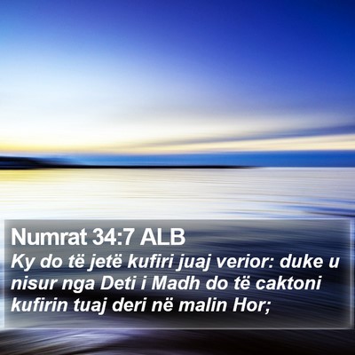 Numrat 34:7 ALB Bible Verse Image