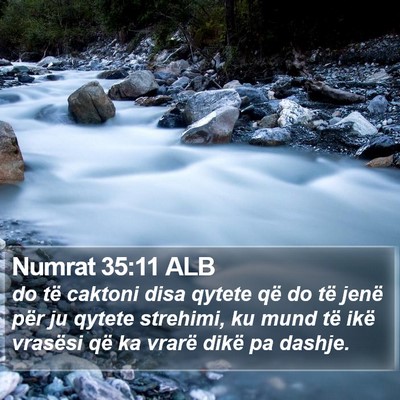 Numrat 35:11 ALB Bible Verse Image